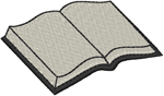 Open Book #2 Embroidery Design