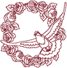 Machine Embroidery Designs: Redwork Heavenly Doves #8