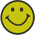 Smiley Face Embroidery Design