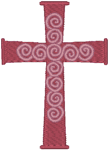 Cross & Spirals Embroidery Design