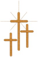 Three Crosses #3 Embroidery Design