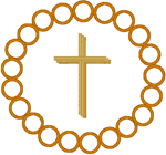 Eternity Cross Embroidery Design