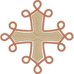 Machine Embroidery Design: Entrailed Cross #1