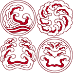 Oriental Clouds Embroidery Design