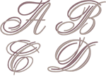 Wedding Bliss Alphabet Embroidery Design