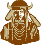 Native American Medicine Man Embroidery Design