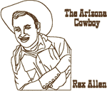 Old Time American Cowboy: Rex Allen Embroidery Design