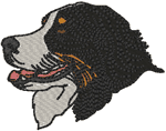 Bernese Mountain Dog Embroidery Design