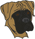 Bullmastiff Embroidery Design