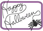 Happy Halloween Embroidery Design