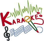Karaoke Embroidery Design