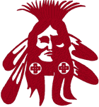 Native American Warrior 2 Embroidery Design