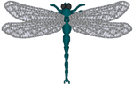 Dragonfly Embroidery Design