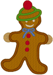 Gingerbread Boy Embroidery Design