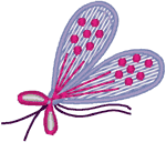 Folkart Butterfly from India #3 Embroidery Design