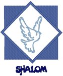 Shalom Dove #2 Embroidery Design