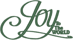 Joy To The World Embroidery Design