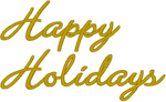 Happy Holidays Embroidery Design