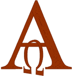 Alpha & Hanging Omega Embroidery Design