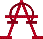 Alpha & Omega Symbol #3 Embroidery Design