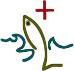 Machine Embroidery Design: Fish in Water