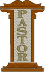 Pastor's Pulpit Embroidery Design