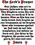 Machine Embroidery Design: The Lord's Prayer