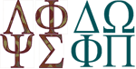 Greek Alphabets: Filled & Applique Embroidery Design