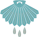 Shell Baptism Symbol #2 Embroidery Design