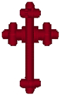 Christian Embroidery Designs: Budded Cross