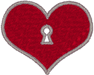 Machine Embroidery Designs: Keyhole Heart
