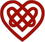 Celtic Heart Knot #2 Embroidery Design