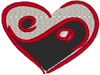 Machine Embroidery Designs: Yin Yang Heart