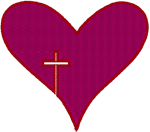 Cross Your Heart Embroidery Design
