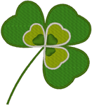 Irish Shamrock #3 Embroidery Design