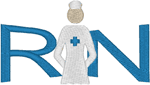Registered Nurse Embroidery Design