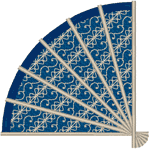 Corner Fan Embroidery Design