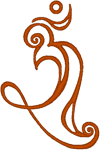 Script AUM #2 Embroidery Design