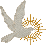 Dove Filled Embroidery Design