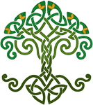 Celtic Knotted Tree of Life Embroidery Design