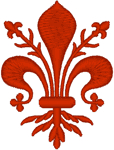 Fleur de lis #7 Embroidery Design