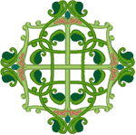 Celtic Floral Cross Embroidery Design