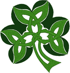 Celtic Knot Shamrock Embroidery Hoop with HTV - Crafting Cheerfully