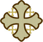 Machine Embroidery Design: Jerusalem Cross