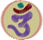 Bean Stitch AUM Embroidery Design