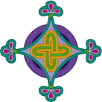 Celtic Diadem Cross Knot Embroidery Design