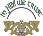 Celtic In Him We Trust Embroidery Design