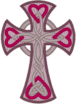 Celtic Trinity Knot Cross Embroidery Design
