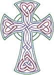 Redwork Celtic Trinity Knot Cross Embroidery Design