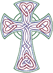 Machine Embroidery Design: Redwork Celtic Trinity Knot Cross